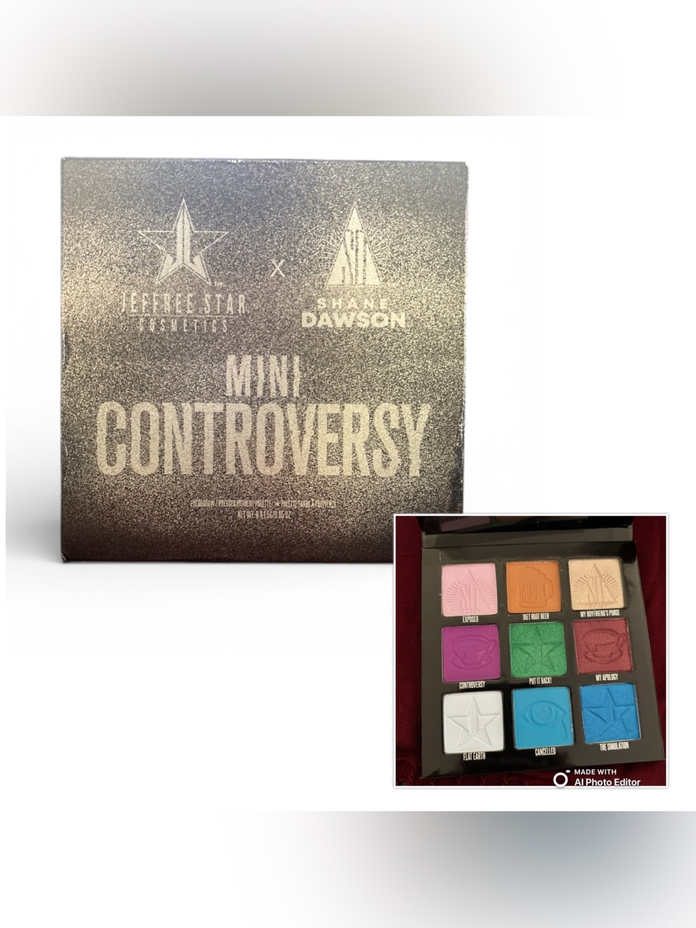 Jeffree Star Shane Dawson Mini Controversy Eyeshadow Palette NIB Discontinued